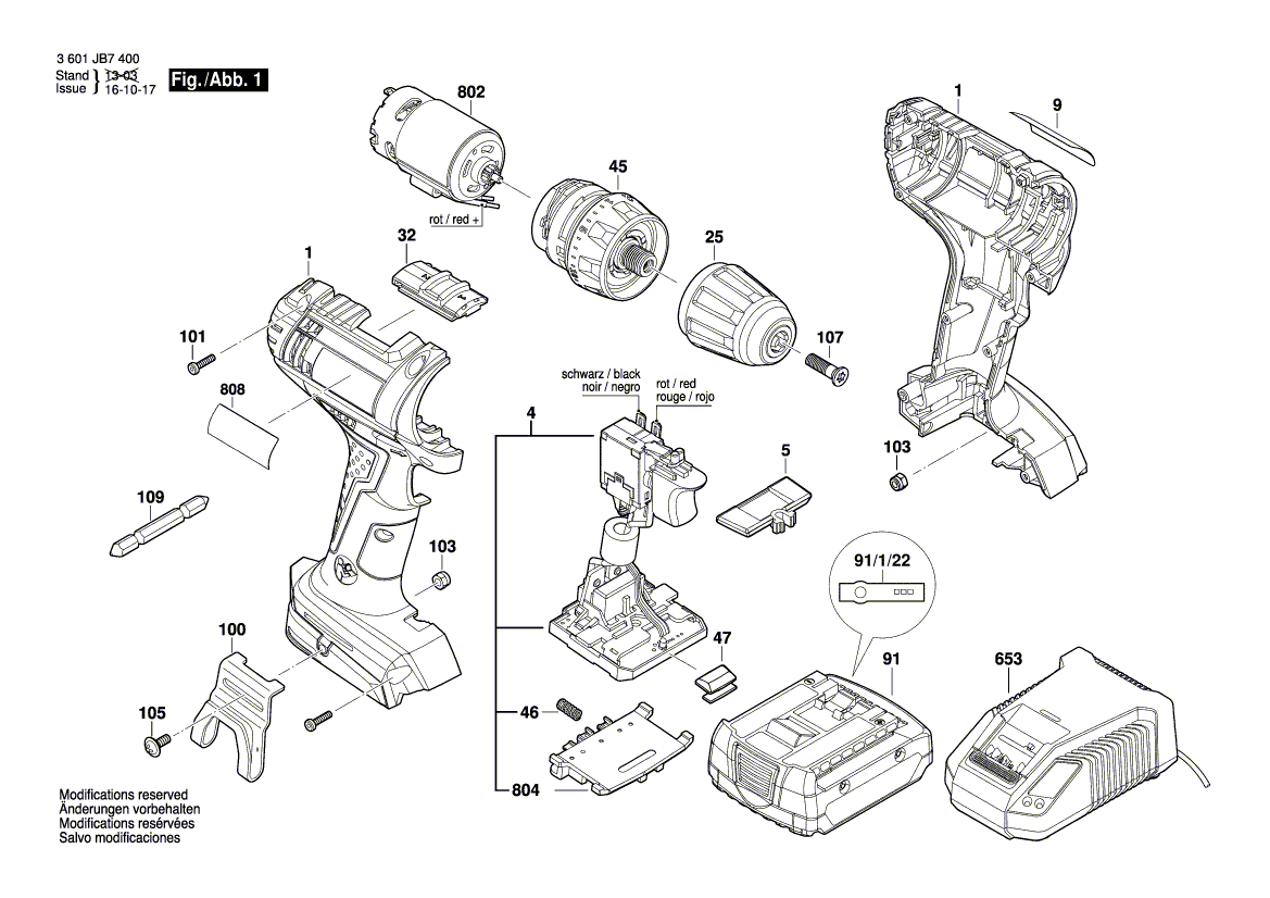 Запчасти для Bosch GSR_14,4-2-LI_(3601JB7400)
