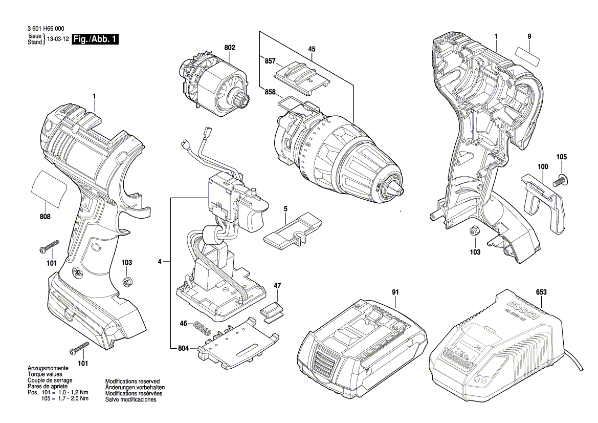 Запчасти для Bosch GSR_14,4_V-LI_(3601H66000)