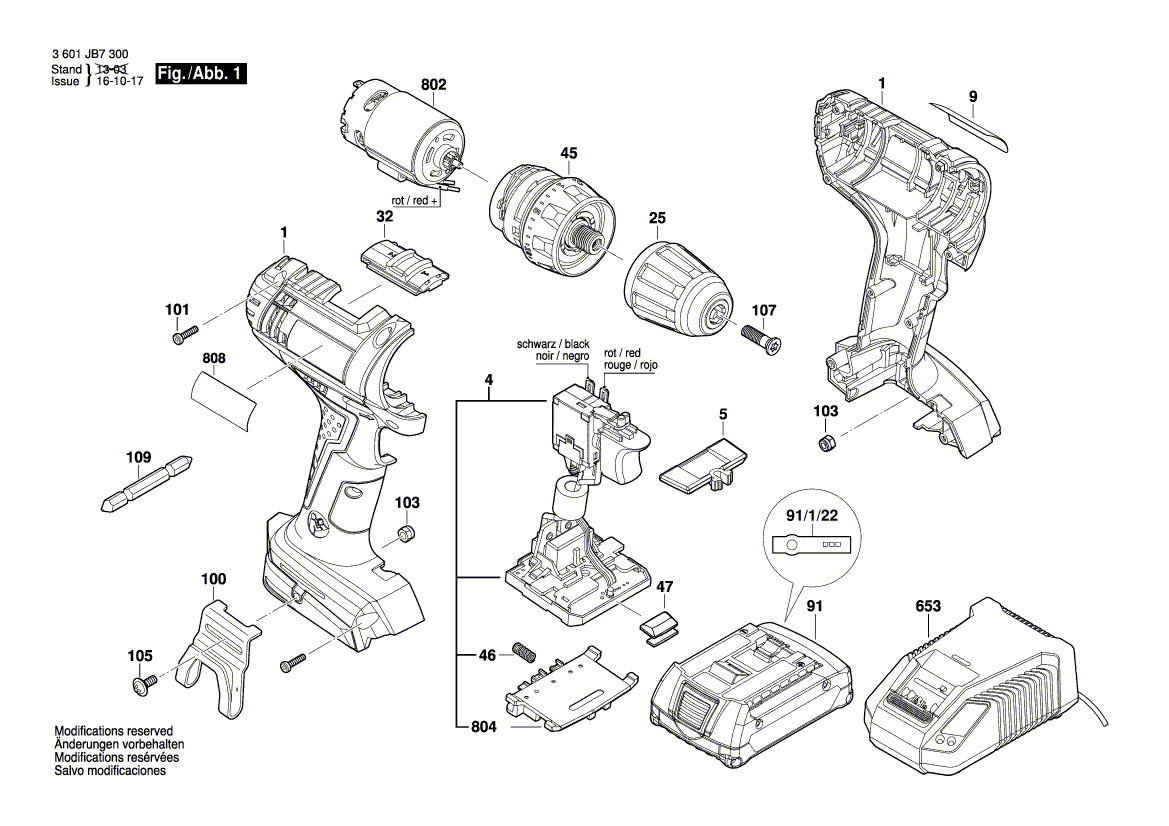 Запчасти для Bosch GSR_18-2-LI_(3601JB7300)