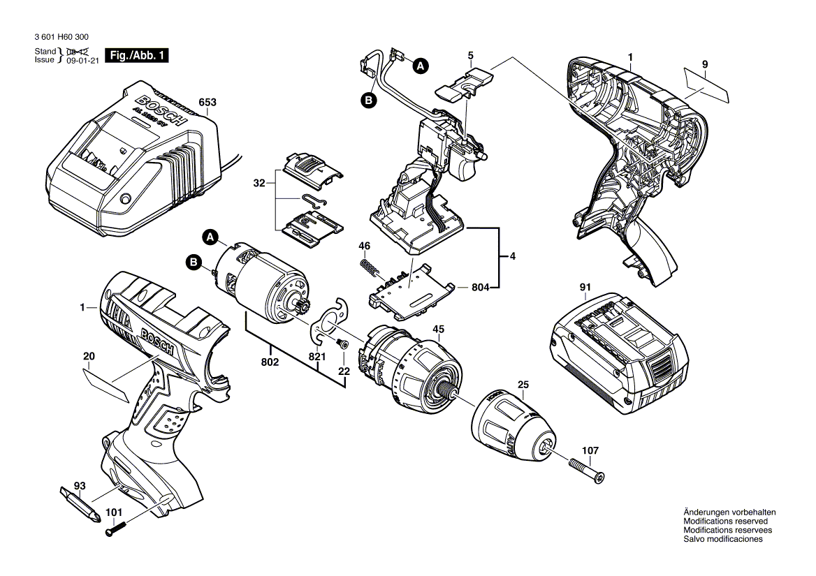 Запчасти для Bosch GSR_18_V-LI_(3601H60300)