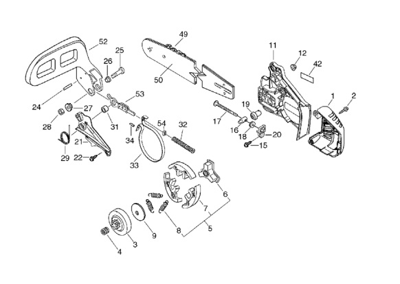 Бензопила партнер 350 схема сборки p Clutch, Sprocket. Схема, деталировка br/p в г.