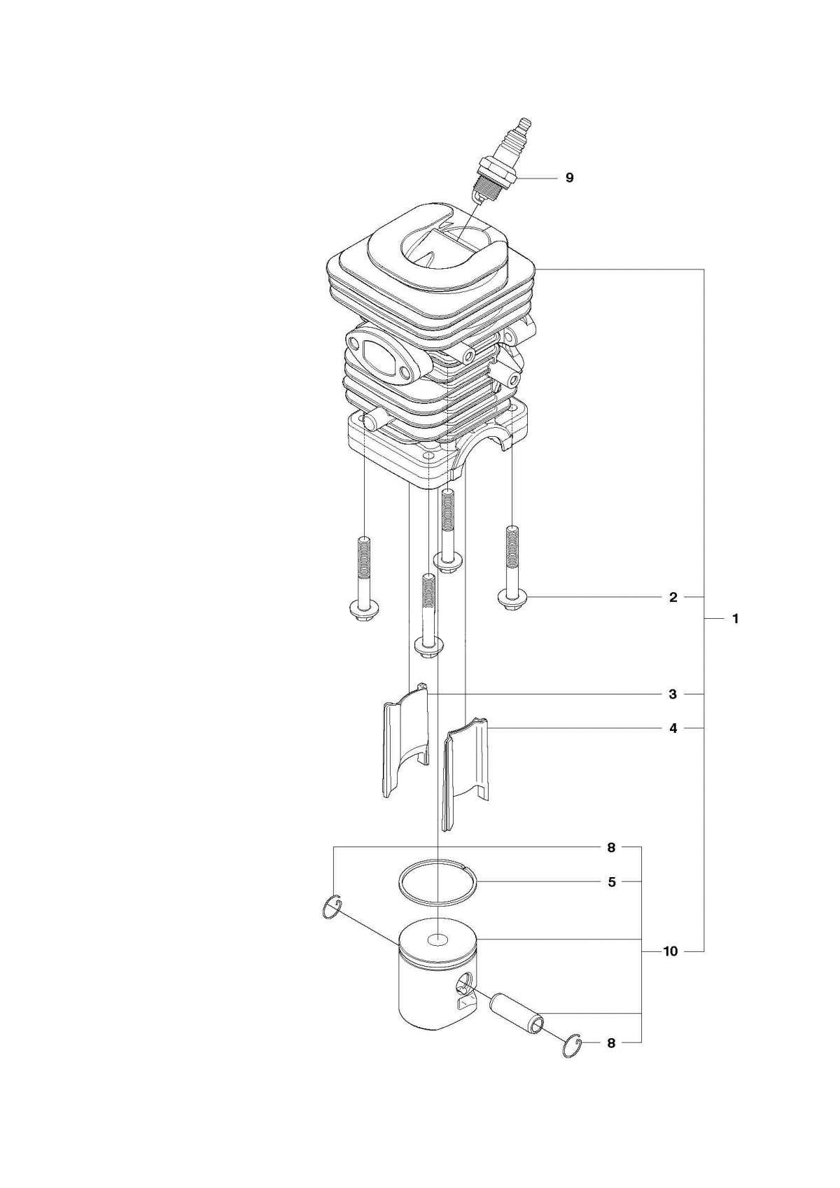 Цилиндр, поршень_38cc_236_236e_240_240e