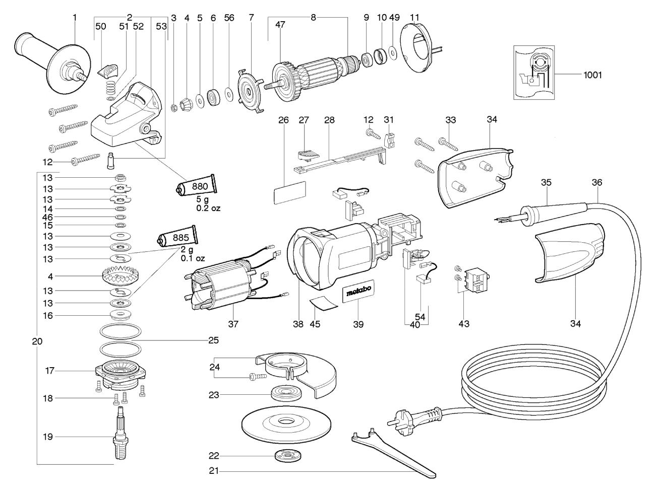 Запчасти для Metabo W7-125_06205002_TV00_EU230V