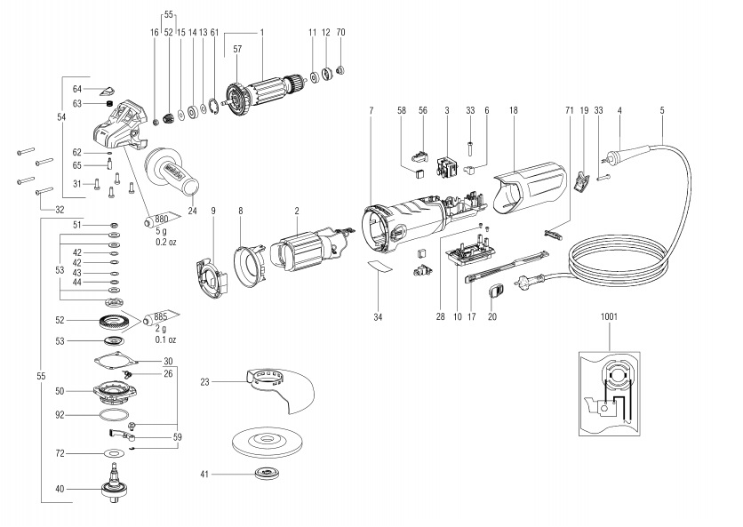 Запчасти для Metabo WEVA15-150Quick_00506000_TV00_EU230V